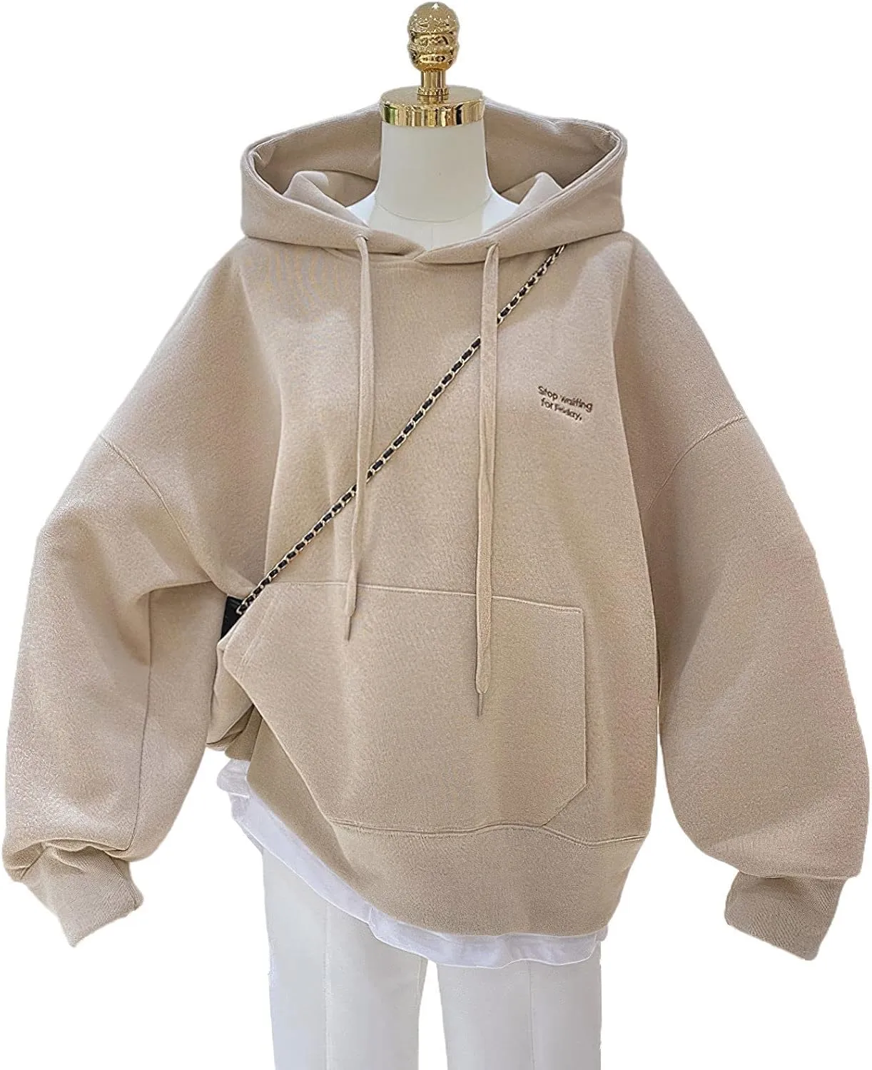 Women's Oversized Pullover Hoodie Drawstring Hood Long Sleeve Casual Sweatshirt with Kangaroo Pocket