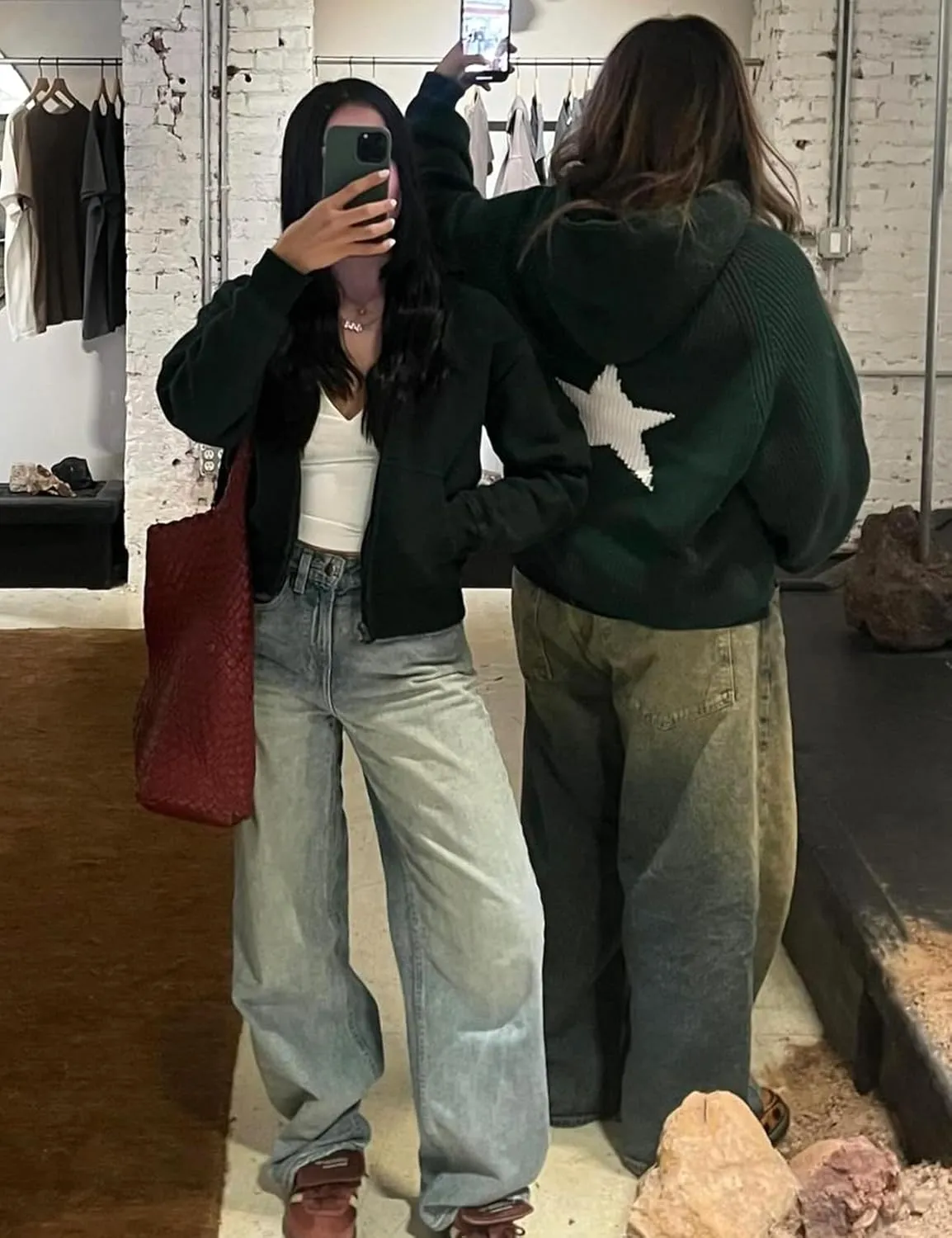 Yimoon Womens Star Hoodies Y2k Sweater Oversized Graphic Aesthetic 90s Sweatshirt Knit Crewneck Vintage Pullover Tops